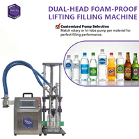 Mesin Pengisi Cairan Botol Kosmetik, Deterjen, dan Sampo Swift-Fill Factory Custom Stable Operation, Dual-Head, Anti-Busa, dan Dapat Diangkat