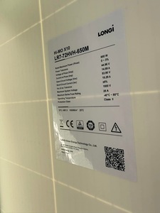 Precio al por Mayor de Paneles Solares LONGi LR7-72HVH 630-650M, Módulos Solares Tipo N de 144 Medias Celdas con Voltaje Máximo de Sistema de 1500VDC - Product Image 5