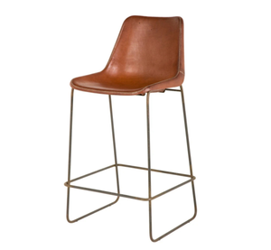 เก้าอี้บาร์สไตล์วินเทจ โครงโลหะ พนักพิงโค้ง แข็งแรง ทนทาน เหมาะสำหรับตกแต่งบาร์สไตล์เรโทรและบ้านสไตล์ฟาร์มเฮาส์ - Product Image 5