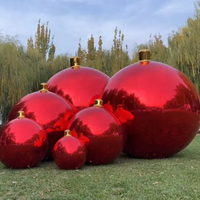 Boule miroir gonflable réfléchissante colorée argentée à prix d'usine pour la décoration de mariage et de fête