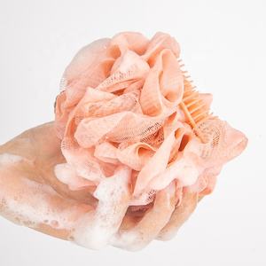 GLOWAY el çift taraflı çok fonksiyonlu 2-In-1 saç baş masaj aleti şampuan fırça kabağı örgü banyo süngeri duş sünger topu - Product Image 6