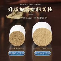 Boîte de cônes de moxibustion agrandis de 20*27 mm avec 54 bâtonnets de moxibustion vieillis, vente en gros de médecine chinoise