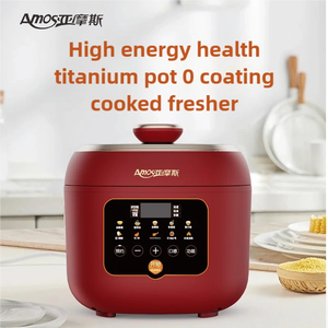 หม้อหุงข้าวใช้ในครัวหม้อหุงข้าวหม้อต้มซุปเครื่องครัว5L ไทเทเนียมซับ - Product Image 6