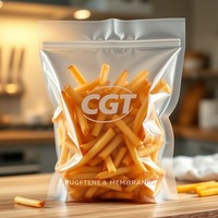Sachets refermables en Mylar transparent avec impression numérique de logo personnalisé, recyclables, pour emballage alimentaire (snacks, chewing-gums)