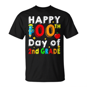 Camiseta para celebrar el 100.º día de segundo grado, camiseta para celebrar el 100.º día de la escuela - Product Image 2