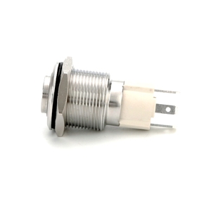 Hoge stroom 10A 19mm ring hoge kop momentane vergrendelende metalen drukknop aan/uit schakelaar moderne drukknop lichtschakelaar - Product Image 2