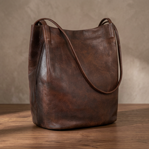 Pochette pour femme en cuir véritable 100% BS INTERNATIONAL, double sangle, bandoulière, fermeture éclair durable, imperméable, grande taille, tendance - Product Image 2