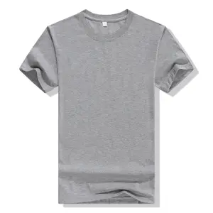 Camiseta de cuello redondo de manga corta bordada para hombre, 9,10 poliéster, 85% algodón, a precio de fábrica, 15% g/m²