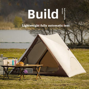 Tente de <span class=keywords><strong>camping</strong></span> transfrontalière entièrement automatique quatre saisons en tissu Oxford camouflage, installation rapide, imperméable 1500-2000 mm, pour plage et protection solaire - Product Image 2