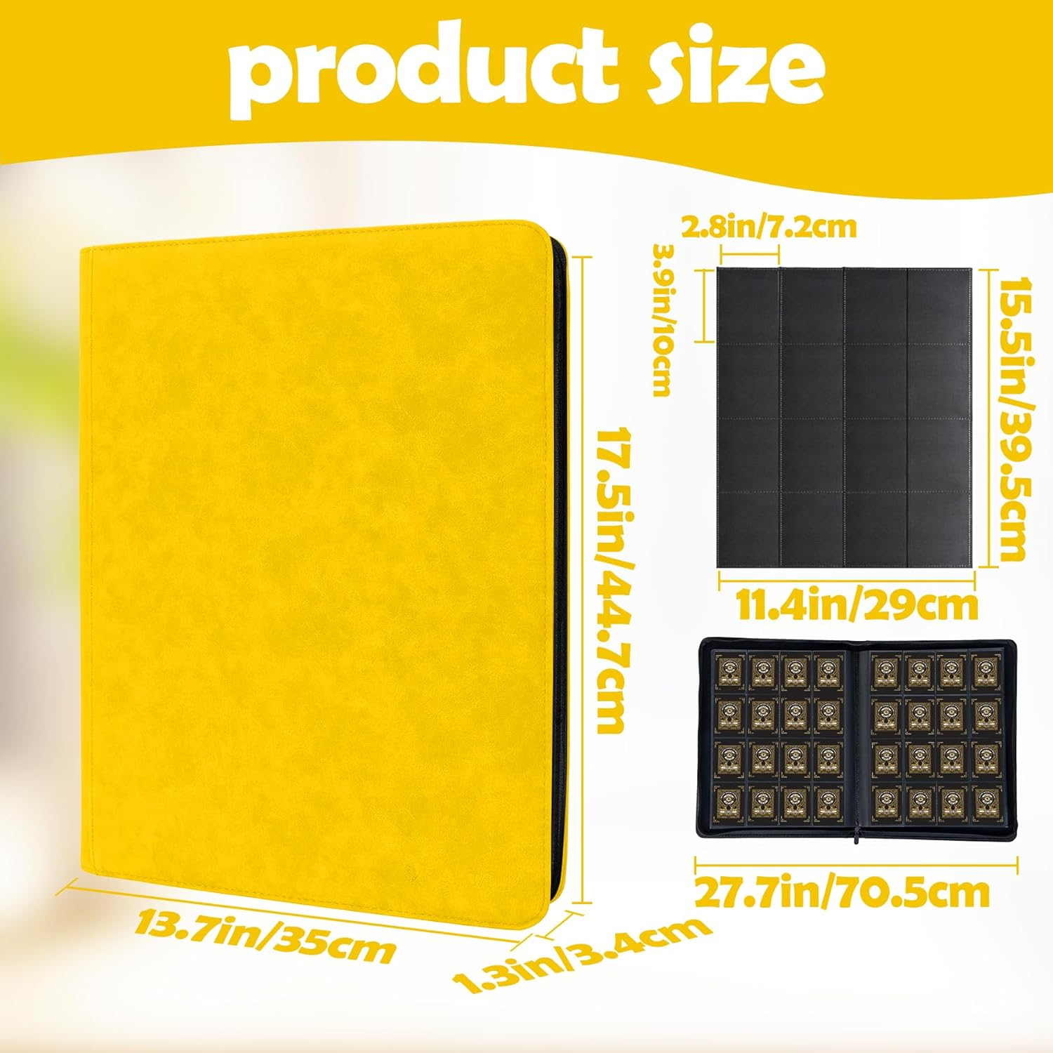 card binder 1000 pockets Amazon.com: 1000+ Pockets Trading Card Binder, 16 Pocket Ringless Side  Loading Card Holder Album, Trading Card Album Fit for YuGiOh, MTG, TCG,  Game Cards, Sports Cards, Business Cards (Purple) : Toys & Games
