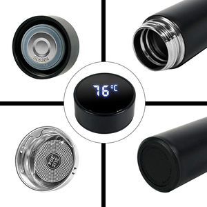 LED hiển thị nhiệt độ thông minh Đồ dùng nhà bếp drinkware trẻ em cách điện chai nước chai nước thép không gỉ - Product Image 2