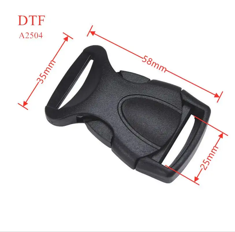 Customized Size Snap Lock Plastic Backpack Side Release Buckle Belt Buckle Custom Bag Buckle