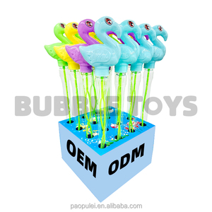 Trẻ em của PVC nhựa đồ chơi ngoài trời giữ và thổi bong bóng gậy với còi - Product Image 1