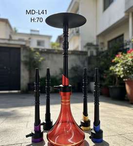 70cm Replaceable Stem <b>Hookah</b> Modern Shisha <b>Pipe</b> Twist Shaft Aluminum Alloy Smoking Set - Product Image 3