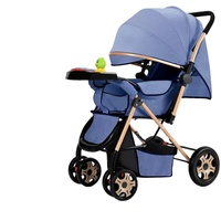 Poussette bébé pliable légère en lin, poussette de voyage compacte avec capote réglable, poussette portable pour nouveau-nés et tout-petits