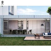 Estilo moderno, aluminio negro, doble acristalamiento, imagen fija, ventana de vidrio, ventanas abatibles a prueba de ladrones, estilo oscilante para Exterior