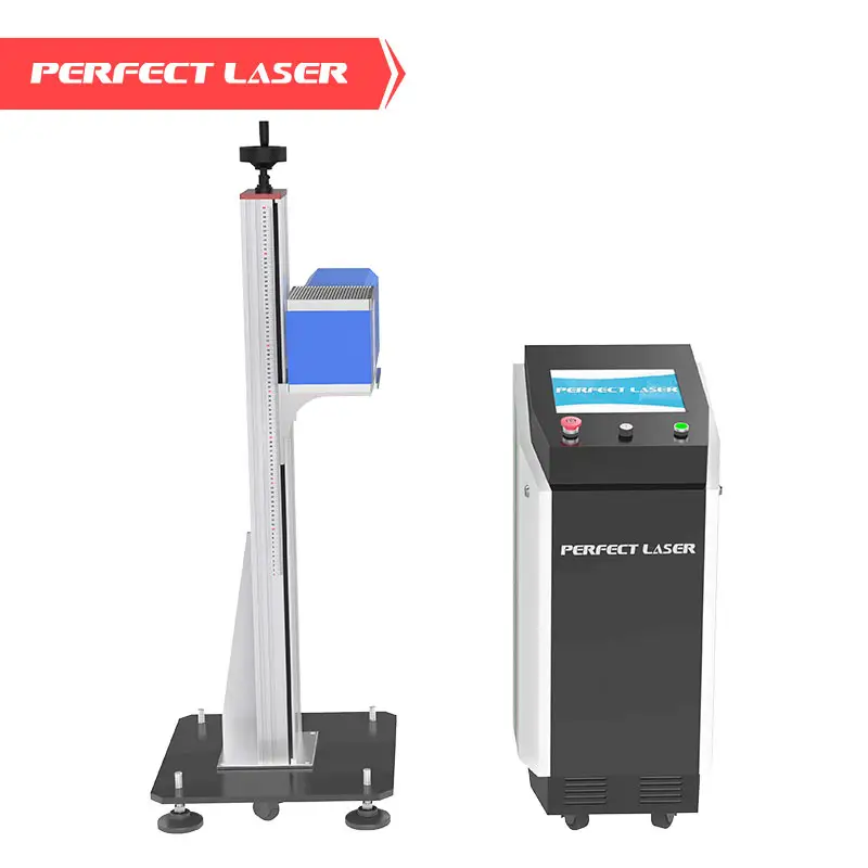 Perfect Laser Galvo Co2 Metallmarkiermaschine Druck Logo Barcode qr-Code auf der Verpackung auf der Produktlinie