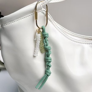 Colgante <span class=keywords><strong>de</strong></span> Bolso y Llavero <span class=keywords><strong>de</strong></span> Cordón Trenzado <span class=keywords><strong>de</strong></span> Nylon Azul Tejido a Mano con Cuentas <span class=keywords><strong>de</strong></span> Ábaco Coloridas, Accesorios <span class=keywords><strong>de</strong></span> Moda y Abalorios - Product Image 2