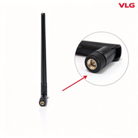Antena Omni Karet Polarisasi Vertikal 4G LTE 90 Derajat dengan Konektor Male untuk Modul Router Nirkabel Gateway IoT