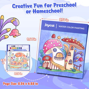 Bộ tranh màu nước Joycat 7 màu, sách vẽ tự làm dành cho học sinh, trẻ em, mô hình thương mại xuyên biên giới, đồ chơi tô màu - Product Image 6