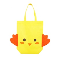 Emballage cadeau non tissé motif animal de dessin animé pochettes en plastique sacs pliants sac à provisions de Pâques