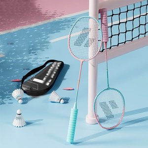Dericsson <b>Badminton</b> Racket Wholesale Double-Racket Sets for Adults/Kids Ball Control Type Moderate Hardness 20-23 Lbs G4 Handle - Product Image 2