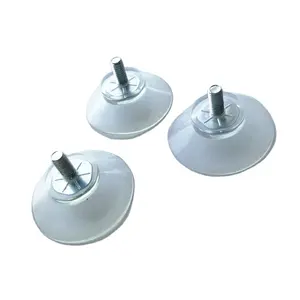 QNSC-S30-4 Factory supplier transparent vacuum rubber suction cups with Screw