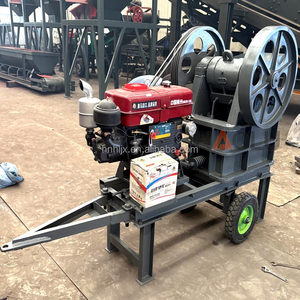 Máquina trituradora de mandíbula diésel, Motor de CA, Control PLC, capacidad máxima de 6 t/h, mineral, piedra, construcción, trituradora de roca, rodamiento de minería de oro - Product Image 2