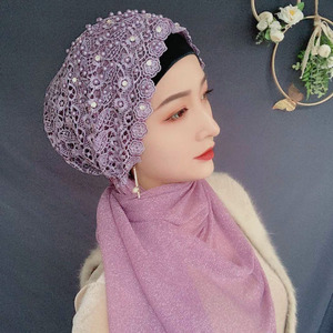 HZM-24534 Nuevo Turbante Árabe <span class=keywords><strong>con</strong></span> Hiyab para Mujer, Pañuelo Musulmán para la Cabeza - Product Image 1