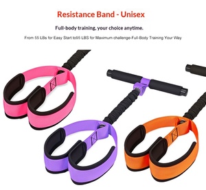 Bande de Résistance Élastique Portable pour Fitness avec Pédales – Entraînement Musculaire des <span class=keywords><strong>Jambes</strong></span> pour Hommes et Femmes – Amincissement et Renforcement Corporel - Product Image 3