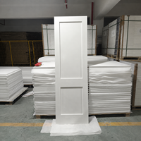 Puerta de Madera Sólida de 30x80'' con 2 Paneles, Núcleo Sólido, Imprimada en Blanco, Estilo Moderno para Interiores, Sala de Estar, Patio, Entrada, Residencial, Estilo Shaker
