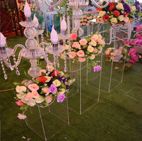 Décoration de mariage présentoir en acrylique Transparent Table à Dessert en acrylique Transparent