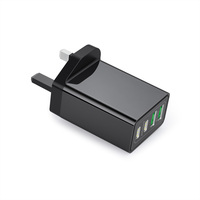 Chargeur HNT OEM 40W GaN PD3.0 4 ports 2C 2A, station de charge rapide multi-ports, adaptateur mural compact pour iPhone, MacBook, Samsung