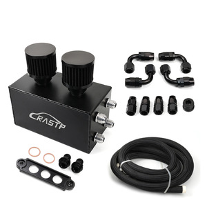 Réservoir d'huile CRASTP 2L avec raccords AN10 et kit de tuyau 3M pour mise à niveau automobile, ajustement universel - Product Image 1
