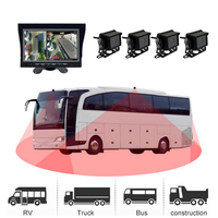 Mini cámara de marcha atrás para vehículos de flota AHD 1080P para seguridad de automóviles cámara de visión trasera de Vista frontal