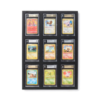 Présentoir en bois pour cartes gradées, support premium en EVA pour cartes de sport et de collection, cartes de baseball et cadres
