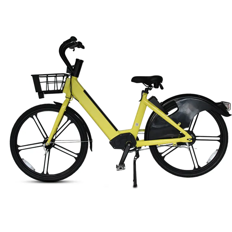 Partage sans dock vélo électrique, GPS Omni, contrôle de verrouillage intelligent, longue portée, vélo électrique de chine, 50km, cyclomoteur électrique