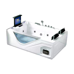 Nouveau Acrylique Intérieur Luxe Jacuzzier Whirlpool Autoportant Surf Massage Spa Baignoire Usine Nouvelle Blanc Salle De Bains Moderne Avec TV - Product Image 5