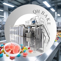QHBAKE Machine automatique de production de bonbons, de gelées et de confiseries, ligne de production de bonbons durs et mous