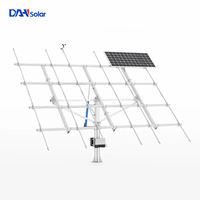 Système de suivi solaire à double axe en acier galvanisé à chaud DAH, structure montée au sol pour panneaux solaires