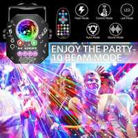 Nouveauté : Mini projecteur laser RGB pour scène, éclairage disco avec 96 motifs - Parfait pour les bars et les clubs