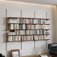 Étagère murale moderne réglable avec rail de suspension, étagère de présentation modulaire flottante pour salon