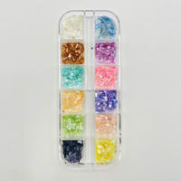 Nail Art Aurora Shell Flakes Abalone Nails Charms 3D Irrégulière Slice Shell Stone Sequins Nail Art Décoration Manucure Accessoire