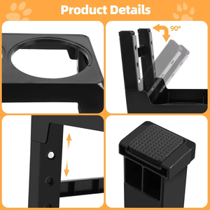 Elecpet ajustável Raised <span class=keywords><strong>Dog</strong></span> <span class=keywords><strong>Bowl</strong></span> Stand Alimentador elevado com aço inoxidável Tigelas para cães grandes - Product Image 4