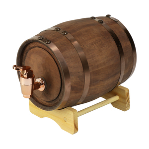 Thùng thông với giá đỡ gỗ, bung & Spigot-Thùng rượu Whisky nhỏ cho nhà chưng cất rượu - Product Image 1