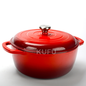 <span class=keywords><strong>Cocotte</strong></span> <span class=keywords><strong>en</strong></span> <span class=keywords><strong>fonte</strong></span> émaillée de 6 pintes, <span class=keywords><strong>grande</strong></span> capacité, pour braiser, cuire le pain et comme four hollandais - Product Image 1