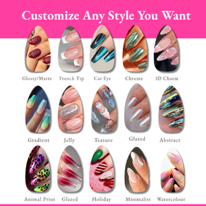 <span class=keywords><strong>Uñas</strong></span> Postizas de Gel 3D con Diseño de Flor Verde Ojo de Gato, Hechas a Mano, Personalizadas, Súper <span class=keywords><strong>Cortas</strong></span>, Acrílicas, de Lujo - Product Image 6