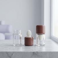 Flacon de blush en plastique rechargeable avec applicateur éponge 7 ml, blush liquide portable, gloss à lèvres, emballage cosmétique
