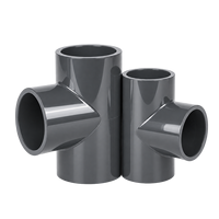 Raccord en T égal en PVC RONGSHENG pour tuyauterie d'eau, connecteur de plomberie pour alimentation en eau et drainage 20mm-400mm