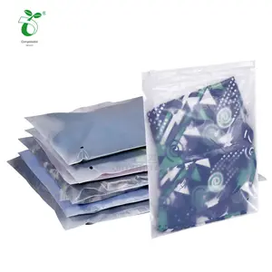 OEM工場カスタムプラスチック再利用可能リサイクルバッグカスタム包装バッグ女性用衣類